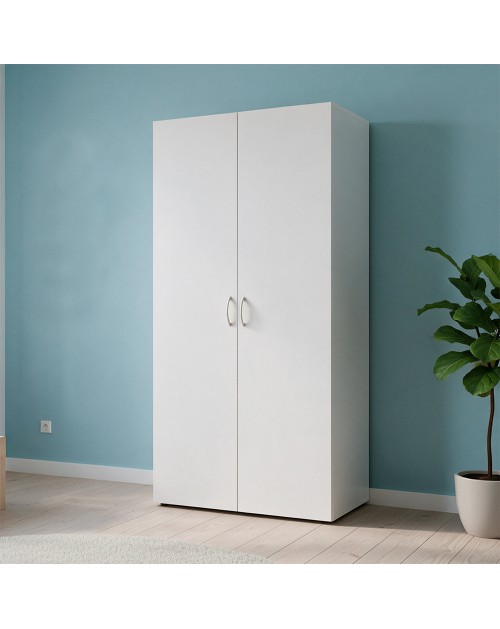 Armadio 2 ante Seba2 80x51,6x177h colore bianco