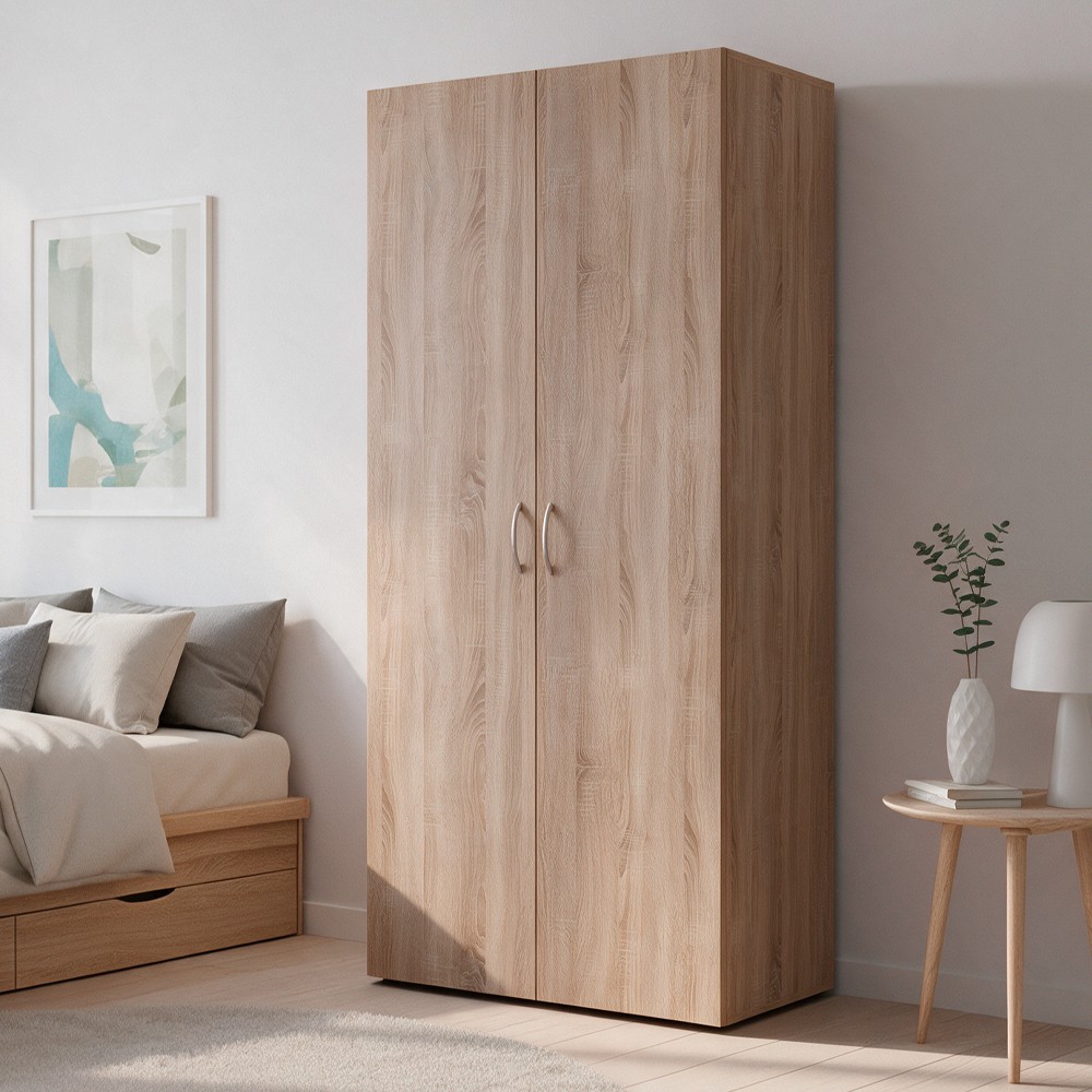 Armadio 2 ante rovere sonoma Seba2 80x51,6x177h