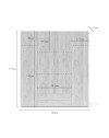 Armadio 4 ante e 2 cassetti Seba4 160x51,6x177h colore bianco