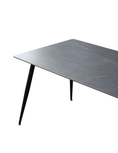 Tavolo Top Ceramica Effetto Marmo Grigio Cemento Mila 160x90 Prezzo