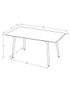 Tavolo top ceramica effetto marmo grigio cemento Mila 160x90