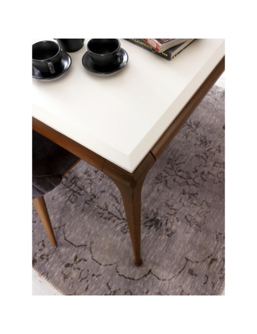 Tavolo Diana 190x105x80h colore bianco noce prezzo