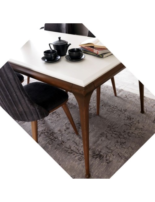 Tavolo Diana 190x105x80h colore bianco noce prezzo