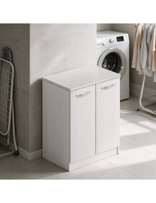 Mobile Bagno Due Ante 71x50x85,5 Colore Bianco Frassinato Prezzo