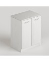 Mobile bagno due ante 71x50x85,5 colore bianco frassinato