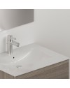 Mobile bagno sospeso olmo 2 cassetti con lavabo e specchio COMP60OL 61x46x54h