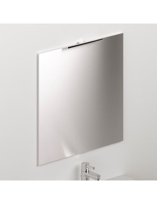 Mobile bagno sospeso olmo 2 cassetti con lavabo e specchio COMP60OL 61x46x54h