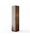 Armadio Singolo 45 cm H 247 cm 1 Anta Noce Naturale e Cashmere Made in Italy
