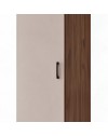Armadio Singolo 45 cm H 247 cm 1 Anta Noce Naturale e Cashmere Made in Italy