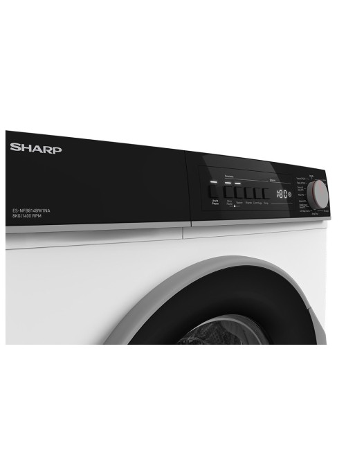 Lavatrice Sharp ES-NFB814BW1NA caricamento frontale 8 kg 1400 giri classe A