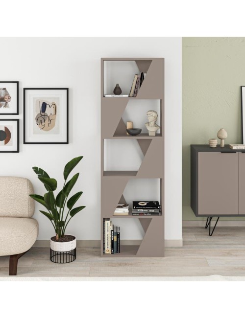 Libreria 5 Ripiani Frame 54x168 Colore Tortora Prezzo
