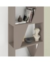 Libreria 5 ripiani Frame 54x168 colore tortora