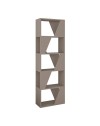 Libreria 5 ripiani Frame 54x168 colore tortora