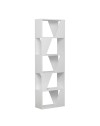 Libreria 5 ripiani Frame 54x168 colore bianco