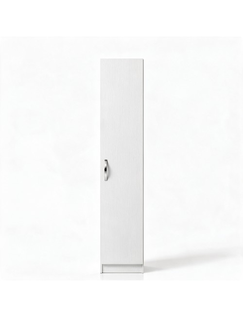 Armadio Singolo 45 cm H 247 cm 1 Anta Bianco Frassinato Made in Italy