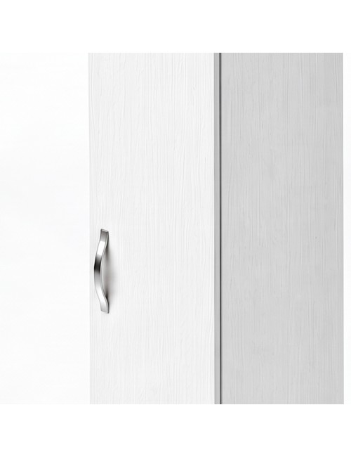 Armadio Singolo 45 cm H 247 cm 1 Anta Bianco Frassinato Made in Italy