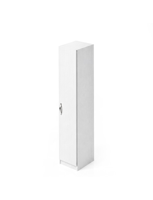 Armadio Singolo 45 cm H 247 cm 1 Anta Bianco Frassinato Made in Italy
