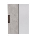 Armadio Singolo 45 cm H 247 cm 1 Anta Bianco e cemento Made in Italy