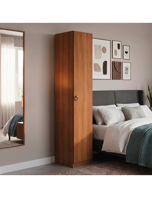 Armadio Singolo 45 cm H 247 cm 1 Anta Noce Antico Made in Italy