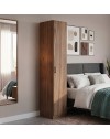 Armadio Singolo 45 cm H 247 cm 1 Anta Noce Naturale Made in Italy