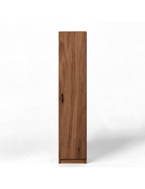 Armadio Singolo 45 cm H 247 cm 1 Anta Noce Naturale Made in Italy