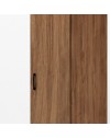 Armadio Singolo 45 cm H 247 cm 1 Anta Noce Naturale Made in Italy