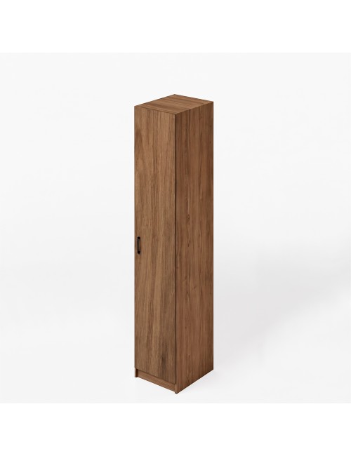 Armadio Singolo 45 cm H 247 cm 1 Anta Noce Naturale Made in Italy