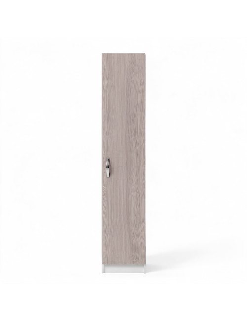 Armadio Singolo 45 cm H 247 cm 1 Anta Bianco e Olmo Made in Italy