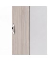 Armadio Singolo 45 cm H 247 cm 1 Anta Bianco e Olmo Made in Italy