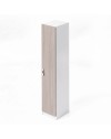 Armadio Singolo 45 cm H 247 cm 1 Anta Bianco e Olmo Made in Italy