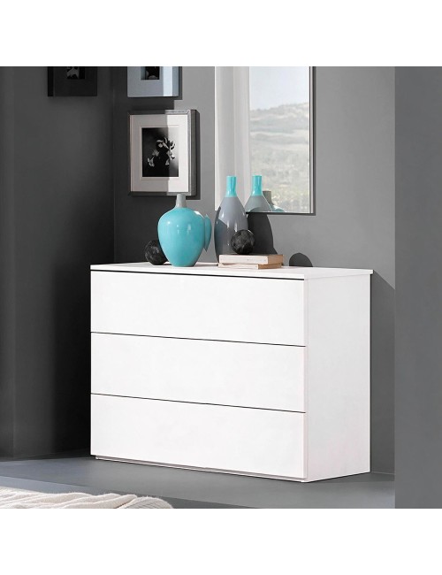 Comò 3 Cassetti Manitoba Colore Bianco Prezzo