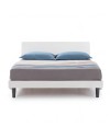 Letto matrimoniale in legno bianco 170x205x88h Manitoba