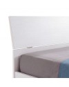 Letto matrimoniale in legno bianco 170x205x88h Manitoba