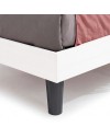 Letto singolo in legno 100x205x88h Manitoba colore bianco