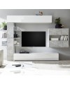 Parete attrezzata libreria Astrakat colore beton