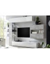 Parete attrezzata libreria Astrakat colore beton
