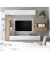 Parete attrezzata libreria Astrakat colore rovere