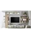 Parete attrezzata libreria Astrakat colore rovere