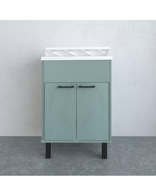 Mobile Lavatoio Verde scuro 60x50X85 PVC 9042KV