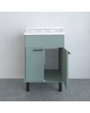 Mobile Lavatoio Verde scuro 60x50X85 PVC 9042KV