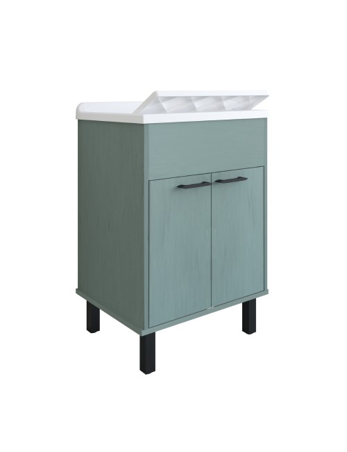 Mobile Lavatoio Verde scuro 60x50X85 PVC 9042KV