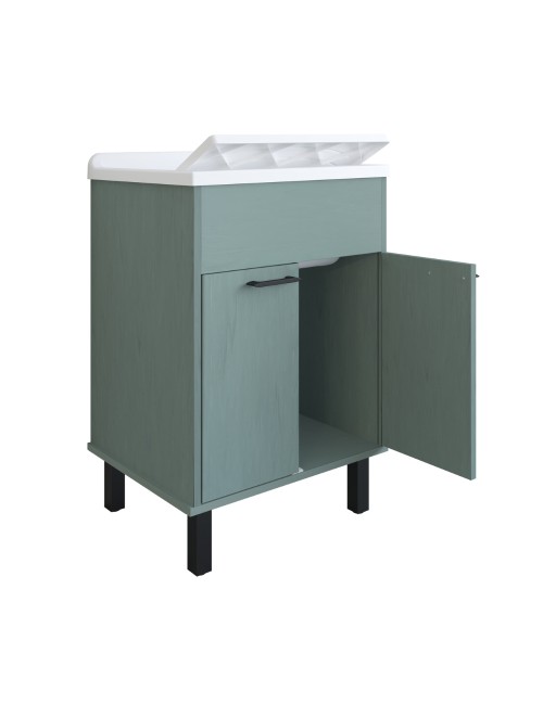 Mobile Lavatoio Verde scuro 60x50X85 PVC 9042KV