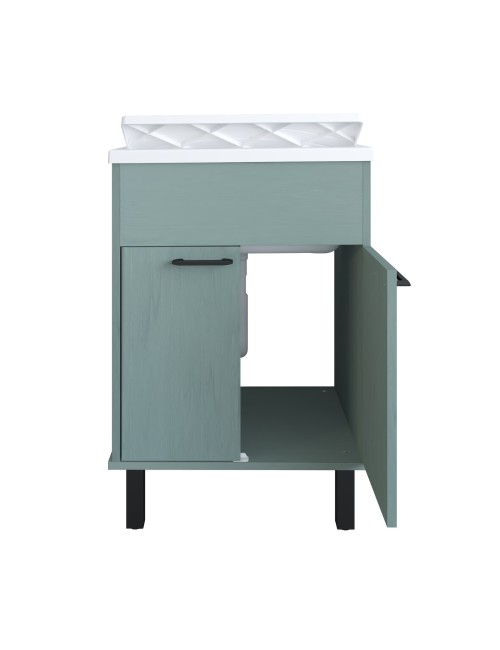 Mobile Lavatoio Verde scuro 60x50X85 PVC 9042KV