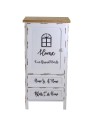 Mobile Multiuso Shabby Chic Breslavia 1 Anta 2 Cassetti Bianco e Top Rovere - H 100 cm