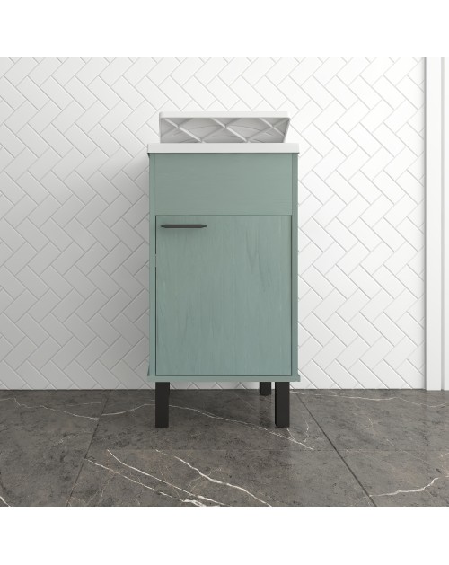 Mobile Lavatoio verde scuro Garden 45x50x85 PVC 9046KV