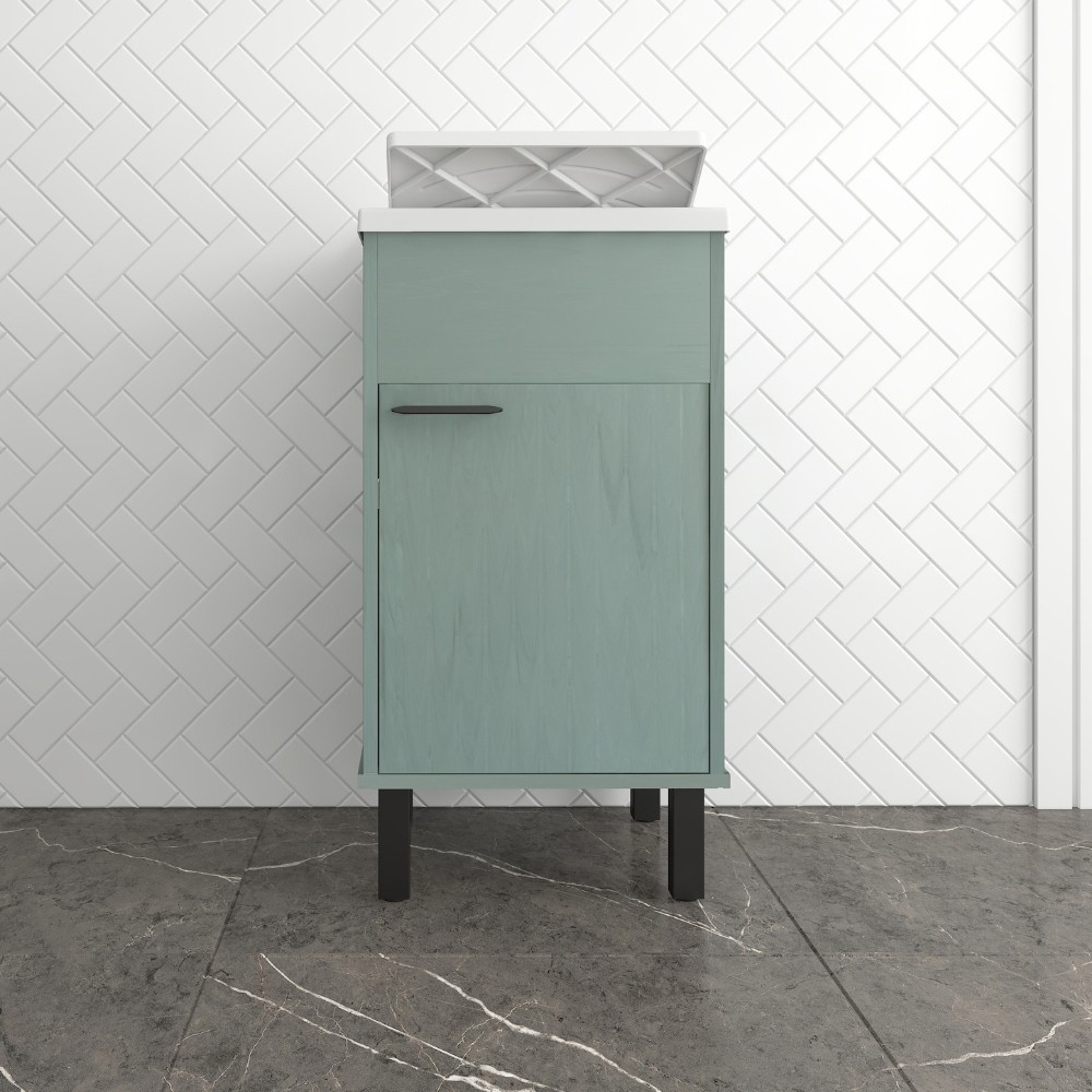 Mobile Lavatoio verde scuro Garden 45x50x85 PVC 9046KV