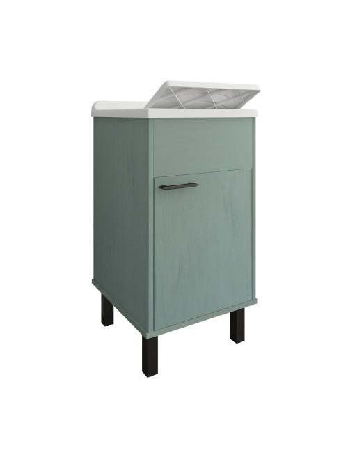 Mobile Lavatoio verde scuro Garden 45x50x85 PVC 9046KV