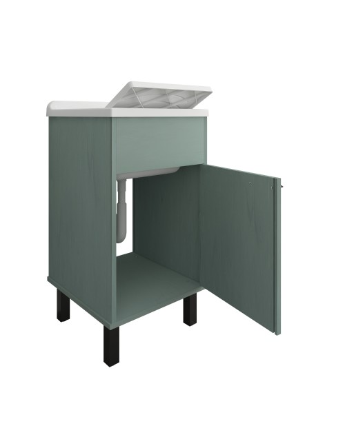Mobile Lavatoio verde scuro Garden 45x50x85 PVC 9046KV