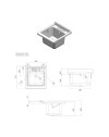 Mobile Lavatoio verde scuro Garden 45x50x85 PVC 9046KV