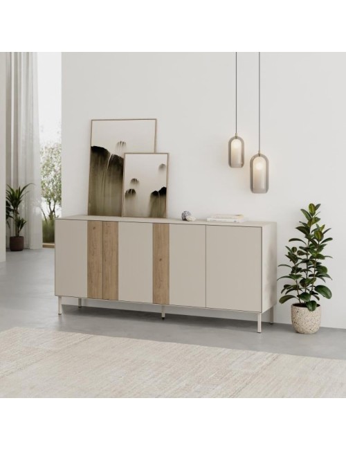 Madia Vena Rovere e Cashmere L 180 cm con 4 Ante